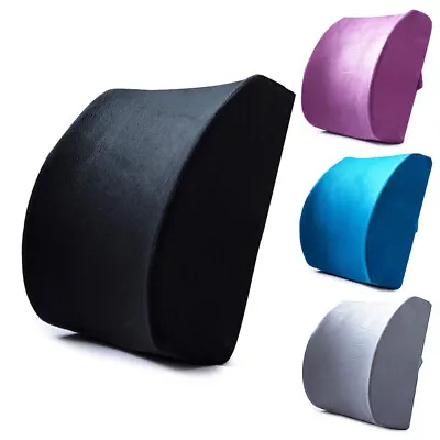 $14.89 • Buy Memory Foam Lumbar Back Pillow Support Cushion Home Office Car Seat Chair Rest