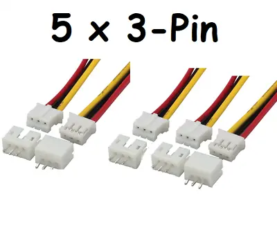 PH 2.0mm Micro Connector 2-Pin 3-Pin 4 & 5-Pin Plug Male Female Wires UK Seller • £4.49