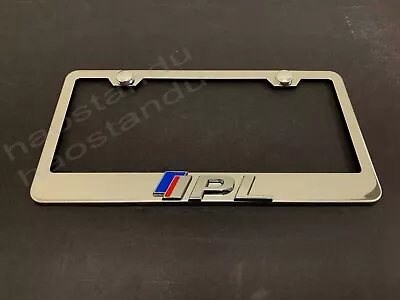 1x For  IPL  3D Emblem STAINLESS STEEL License Plate Frame RUST FREE + Screw Cap • $21