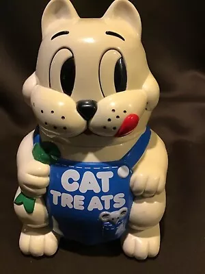 Vintage 1992 Cat Treat “Meowing” Lidded Container  • $12.50