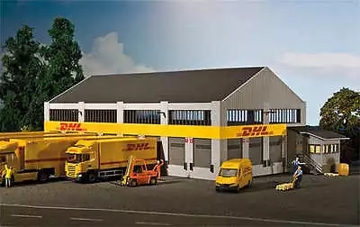 Faller 130981 - DHL Logistic Centre Depot Plastic Kit H0/00 Gauge 1/87 Scale T48 • £69