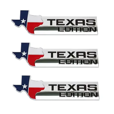 3Pcs TEXAS EDITION Badge Car Door Tailgate Emblem For Ram Silverado Titan Sierra • $24