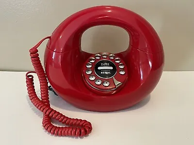 Polyconcept  Donut Handbag Phone Red Push Button Dial Vintage Retro USA W/cord • $85