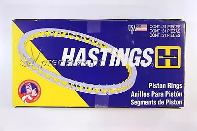 Hastings 2m668060 060 Moly Rings Chev 292 6cyl I-3.875-0.060-3/32-3/32-3/16 • $50.45