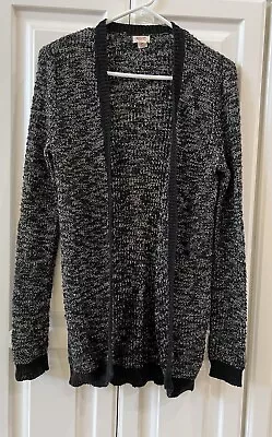 Mossimo Supply Co Women’s Size Small Open Front Cardigan Gray/black Knit • $12