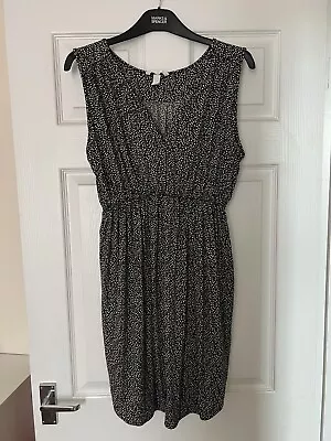 H&M Mama Maternity Dress - Black Floral - Size L  • £5.99