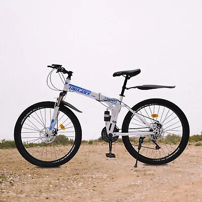 26  Mountain Bike Dual Disc Brake Folding 21-Speed Men Bikes MTB Bicycle School • $169.20