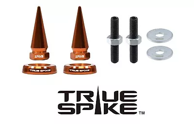 2pc True Spike Orange Spiked License Plate Frame Beauty Washers Bolts For Acura • $14.95