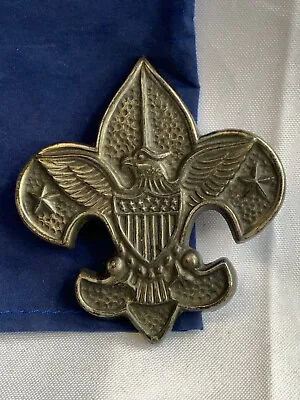 Vtg Boy Scouts Of America Fleur-De-Lis Emblem Logo Paperweight Eagle Insignia • $29.95