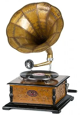 Nostalgic Gramophone Gramophone Records Gramophone Horn Gramophone • £269.08