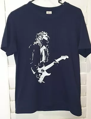 John Frusciante Red Hot Chili Peppers Guitarist T Shirt Navy Men's Small • $11