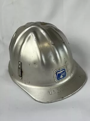 Vintage McDonald T MSA Aluminum Hard Hat Helmet Mine Oil Drilling Riggers Safety • $15