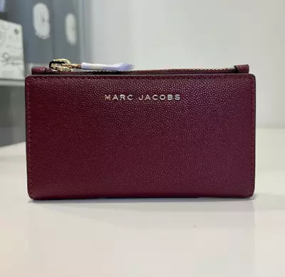 Marc Jacobs Daily Small Slim Bifold Wallet In Pomegranate S105M06SP21 BNWTS • $100