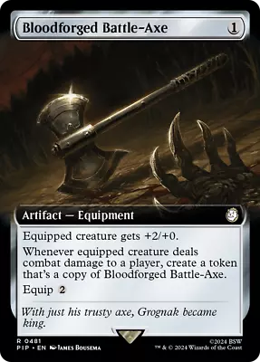 Bloodforged Battle-Axe (Extended Art) [Fallout] • $3.60