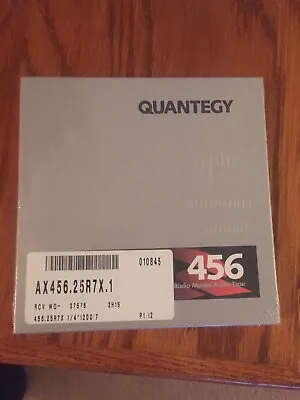 Quantegy 456 Grand Master Studio Master Audio Tape 7  Reel 1/4  X 1200' - Sealed • $51