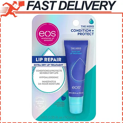 Eos The Hero Lip Repair Extra Dry Lip Treatment Strawberry Extract 0.35 Oz • $7.47