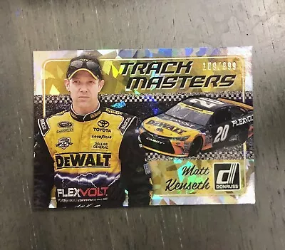 2017 Panini Donruss Racing Matt Kenseth #TM5 189/999 Cracked Ice Track Masters • $4.49