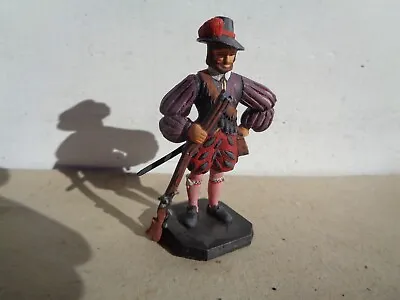 Rose Miniatures English Civil War Musketeer Studio Painted 54mm Lead Figure • $11.99