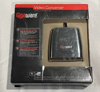 Gigaware VHS-TO-DVD Video Converter 25-1141 New Windows PC USB • $14.99