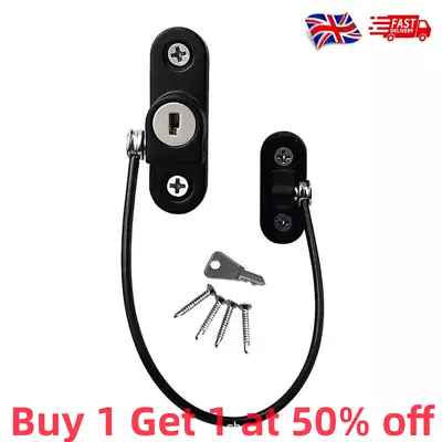 Window Door Restrictor Baby Toddler Child Safety Security Wire Cable Lock Catch • £4.25