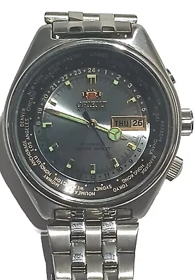 Orient 5 Bar Automatic World Diver Watch 21 Jewels  • $259