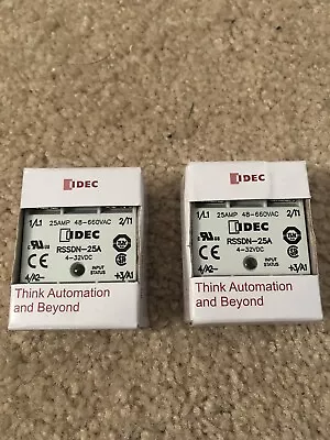 NEW IDEC RSSDN-25A / RSSDN25A Solid State Relay - LOT OF 2 • $38