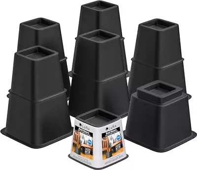 Bed Furniture Risers Heavy Duty Elevation In Heights 3 5 Or 8 Inch Adjustable... • $51.25