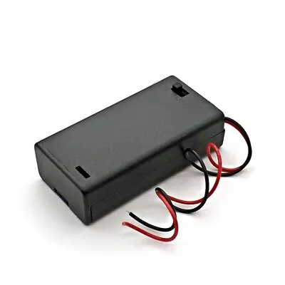 2 AA DIY Battery Holder Case Box 3V W/Power Switch & Bare Wire End USA Sh/sold • $2.49