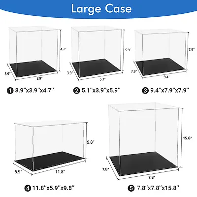 Acrylic Display Case Dustproof Box Action Figures For Collectibles Diecast • $29.89