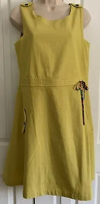 MATILDA JANE Sleeveless You & Me Drawstring Waist Dress Lined SIZE S Women • $24.99