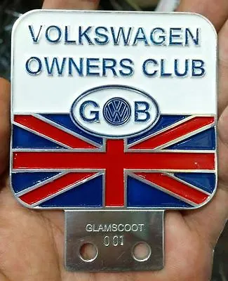 VINTAGE PLACCA GB BADGE UNION JACK LOGO VW PLAKETTE PART Bus Bug SALE Classic • $40