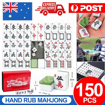 MahJong 144 Tiles Set Large Heavy Duty With Sign Play Game Box NEW • $36.95