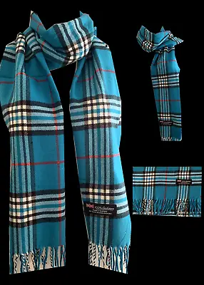 Women Men Winter Warm 100% Cashmere Wool Wrap Scarf Scotland Made Plaid Scarves • $7.99