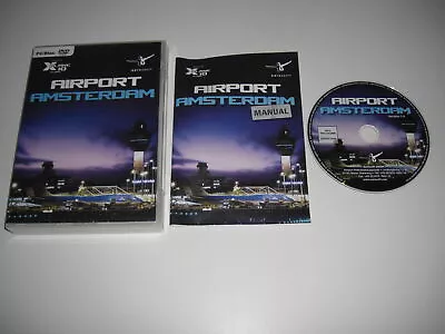 AIRPORT AMSTERDAM Pc DVD Rom Add-On Expansion Pack For X-Plane 10 • £9.99