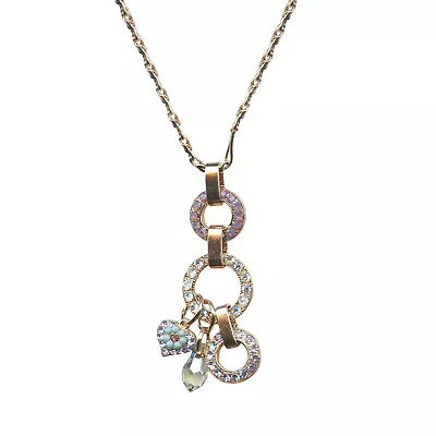 Mariana Necklace Pendant Triple Tier Cyclamen Opal Moonlight Provence Laven... • $145