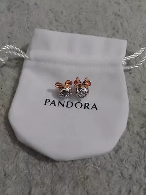 Pandora Two Tone Mickey And Minnie Mouse Charm Brand New • £38