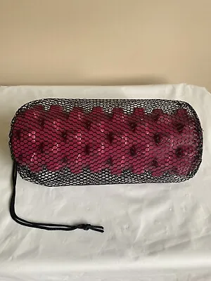Powertrain EVA Grid Foam Massage Yoga Roller 30x15cm Dark Pink With Carry Bag • $24.99