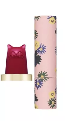 Paul & Joe Mini Cat Shaped Lipstick In Shade 012 & Pink Floral Reusable Case • $21.99