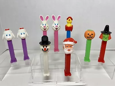 Vintage Pez Dispensers Mixed Lot Of 9 Various Holiday Characters • $10