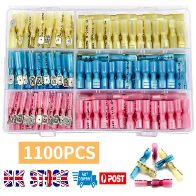 220pcs Waterproof Electrical Wire Terminals Crimp Connectors Spade Insulated Kit • £68.98