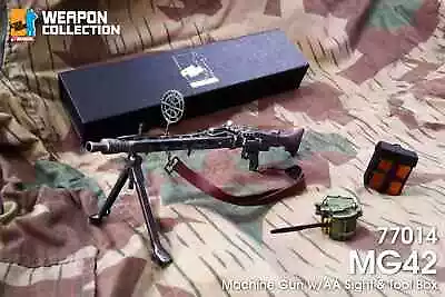 Dragon 1:6 Scale WW2 German MG 42 Machine Gun W/AA Sight & Tool Box 77014 • £29.99