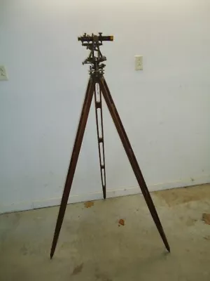 Vintage Wood Transit Tripod For An 1891 K&E Transit With Yard Rods • $9.95