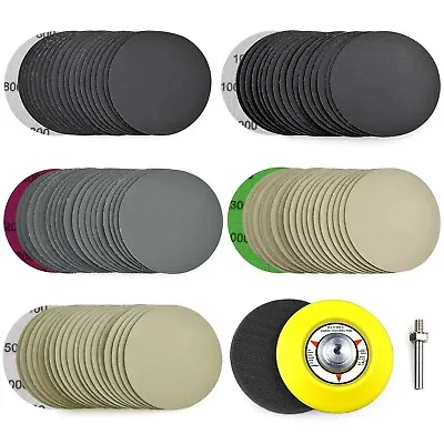 102x 3in Sanding Discs 800-5000 Grit For Drill Wet Dry Hook Loop Sandpaper Pads • $18.99