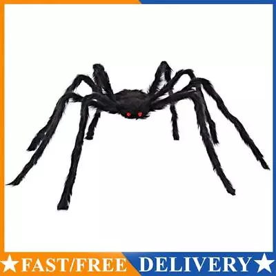 Halloween Spider Black & Hairy - Giant Scary Home Decor Prank Toy (150cm) AU • $30.24