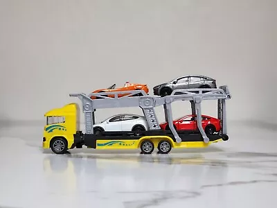 Hotwheels & Matchbox Semi Truck Car Carrier Transporter Tesla Roadster Model Y • $20