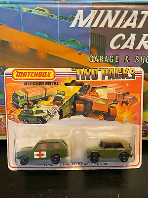 1975 Matchbox Two Packs TP-12 Military Police & Field Car MOC • $52