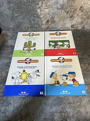 4 Vintage The World Of Snoopy Books  1986 With **NO** Cassette Tapes • $19.99