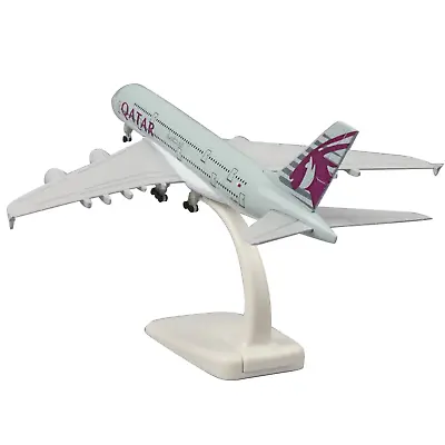 1/400 20cm Aircraft Qatar A380 Alloy Plane Model Plane Airplane Kits Gifts • $18.81