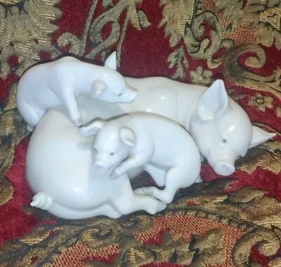 Lladro Playful Piglets 5228 Figurine Made In Spain  • $50