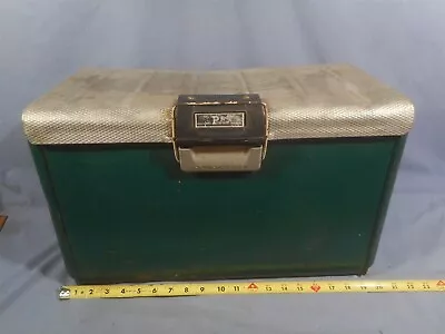 EARLY Vintage Original Poloron Galvanized Metal Cooler Ice Chest Box • $22.95